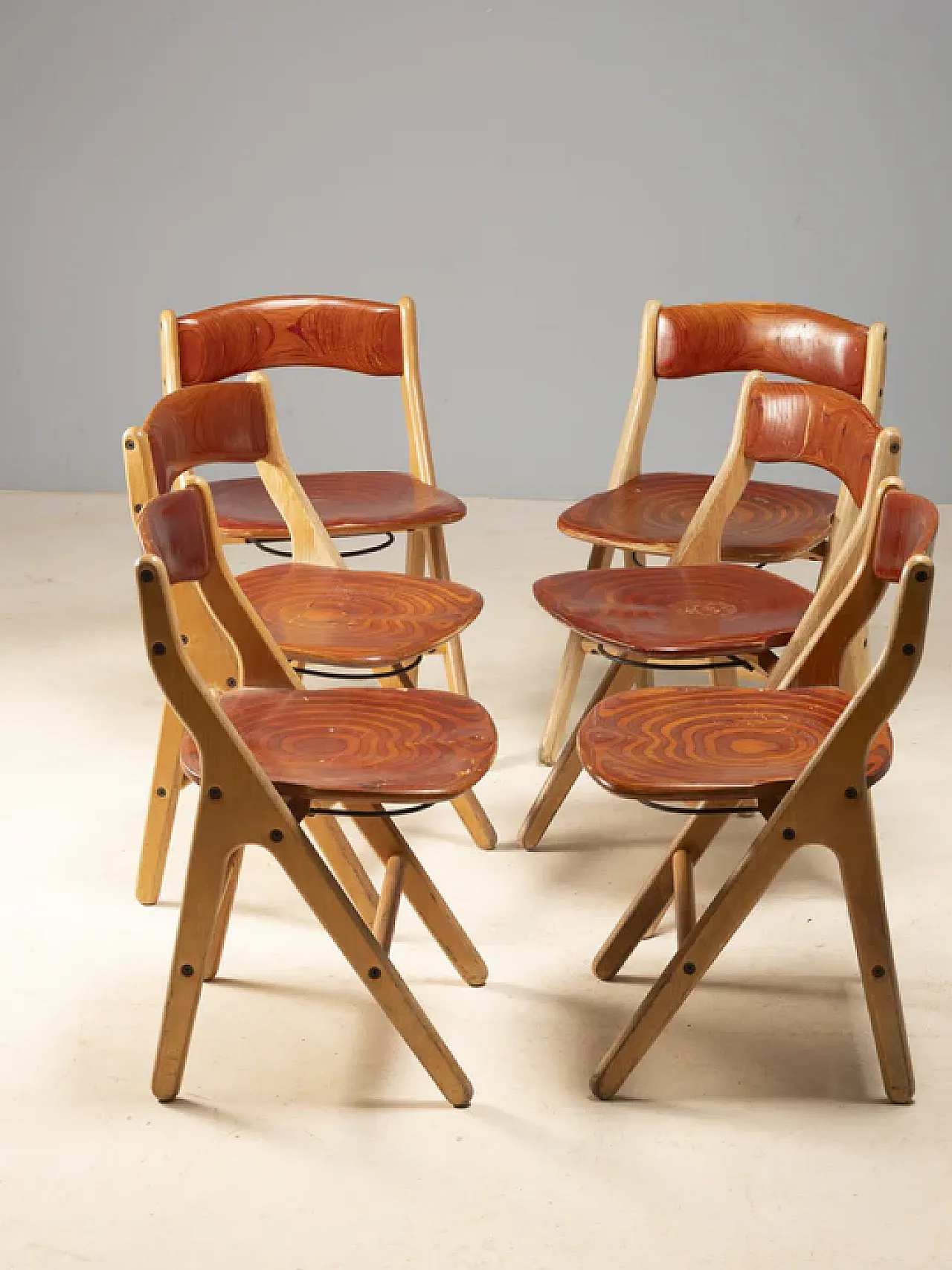 Conference table with 6 chairs, Marc Held, 1970s 10