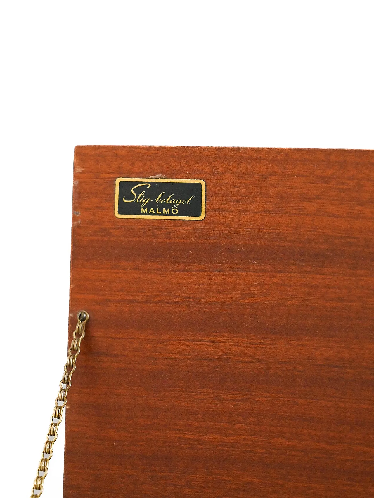 Vintage Swedish mahogany cutlery cabinet 12