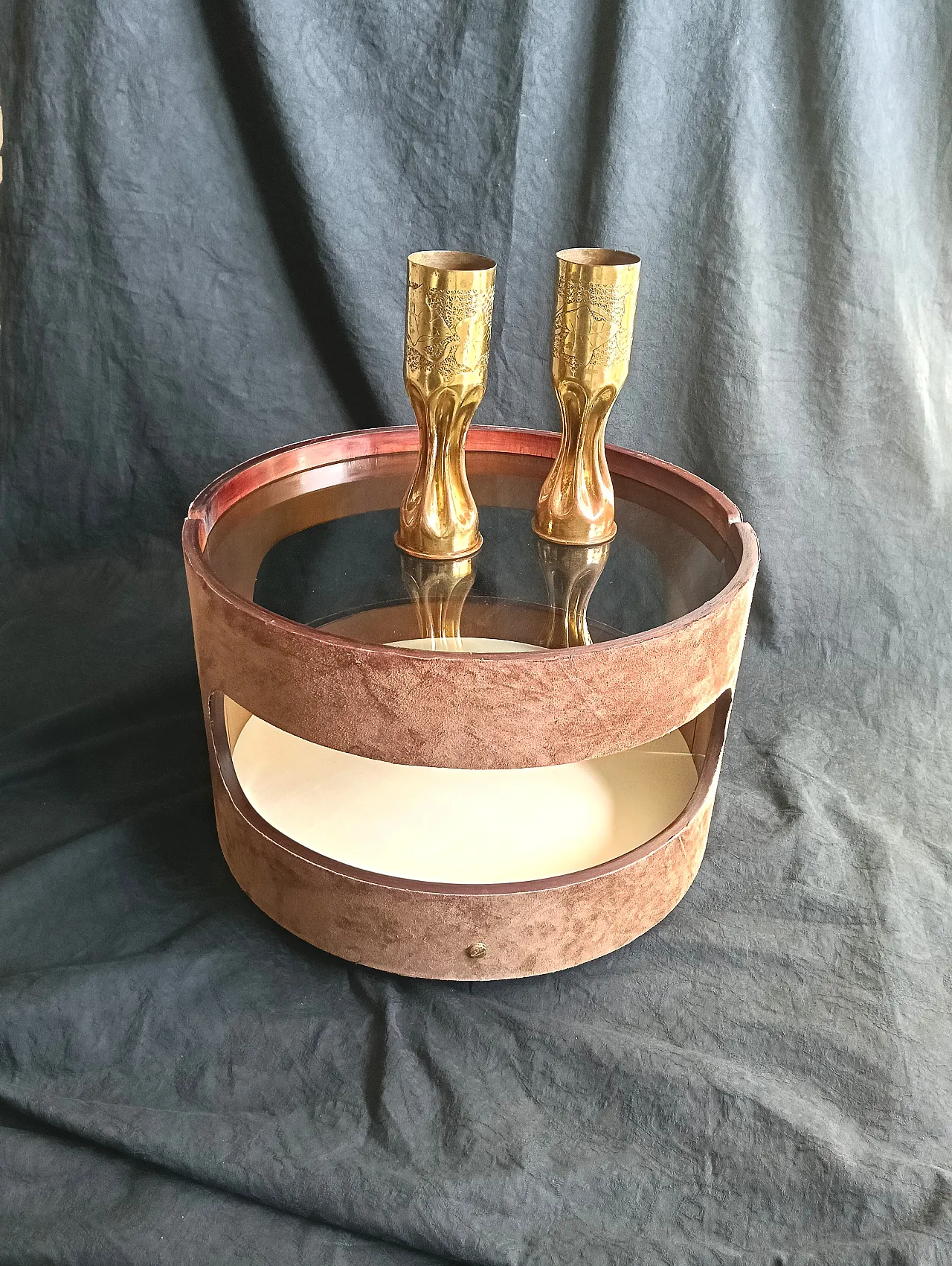 Pair of brass candlesticks, 1916 12