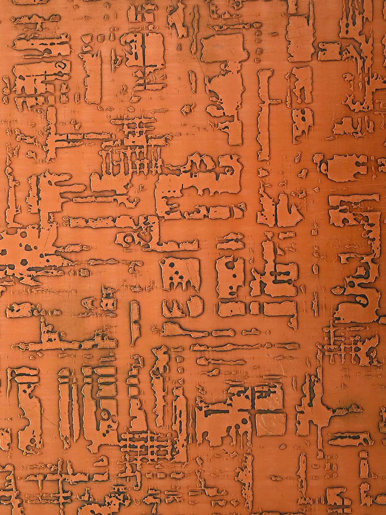 Coffee table rotondo in bambù e rame 5