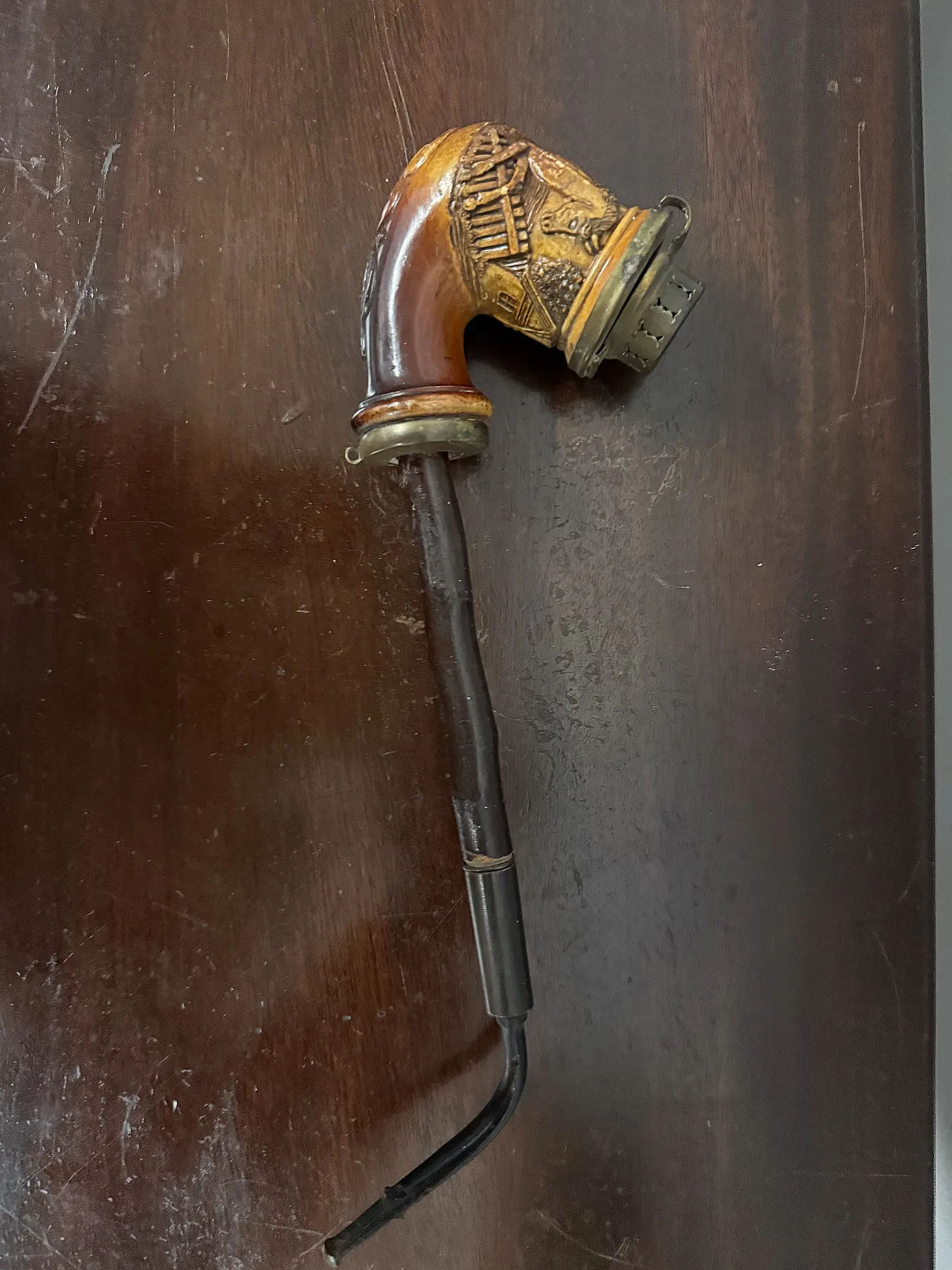 Pipe in wood and cherry stem, 1810 3