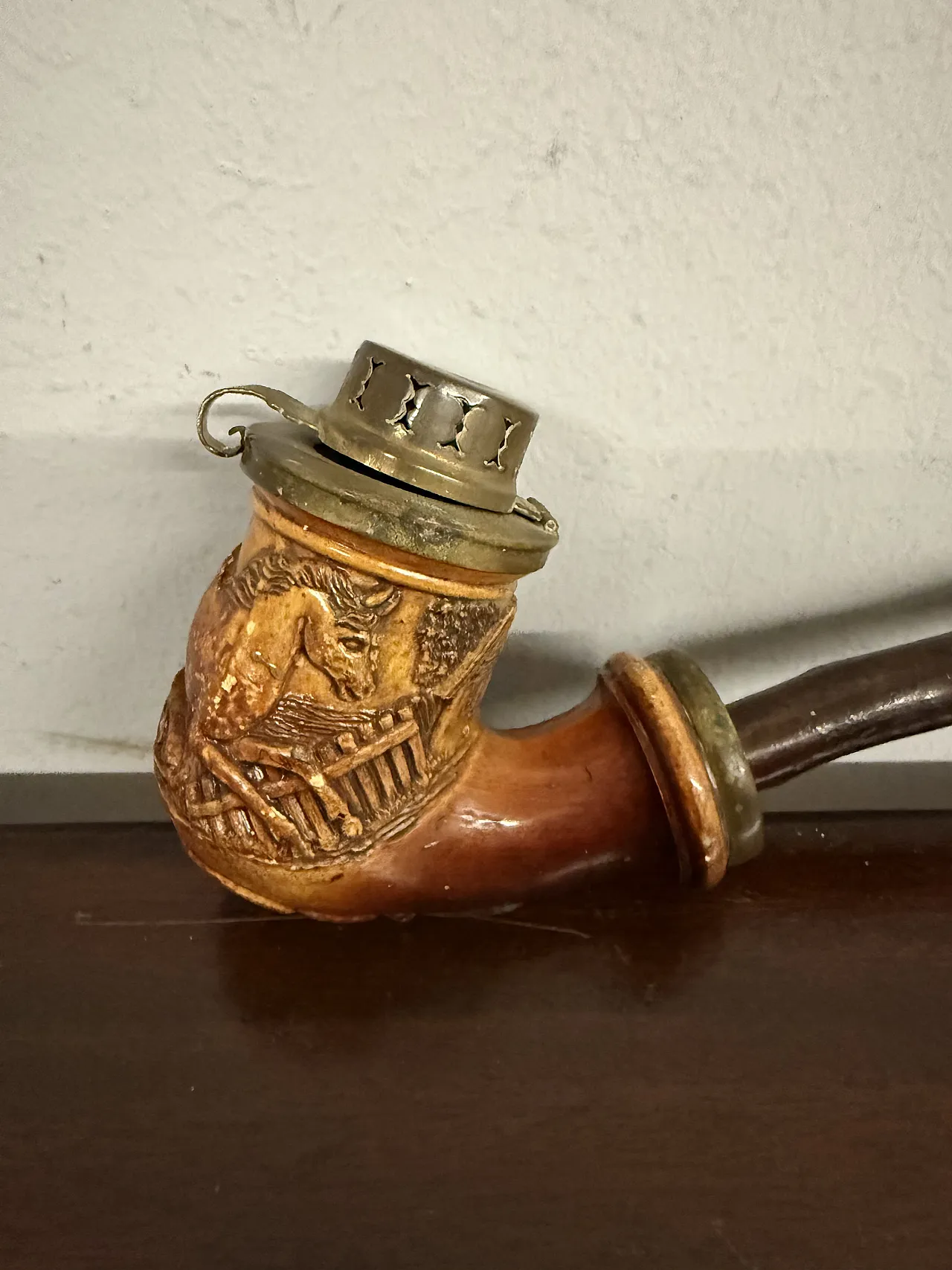 Pipe in wood and cherry stem, 1810 5