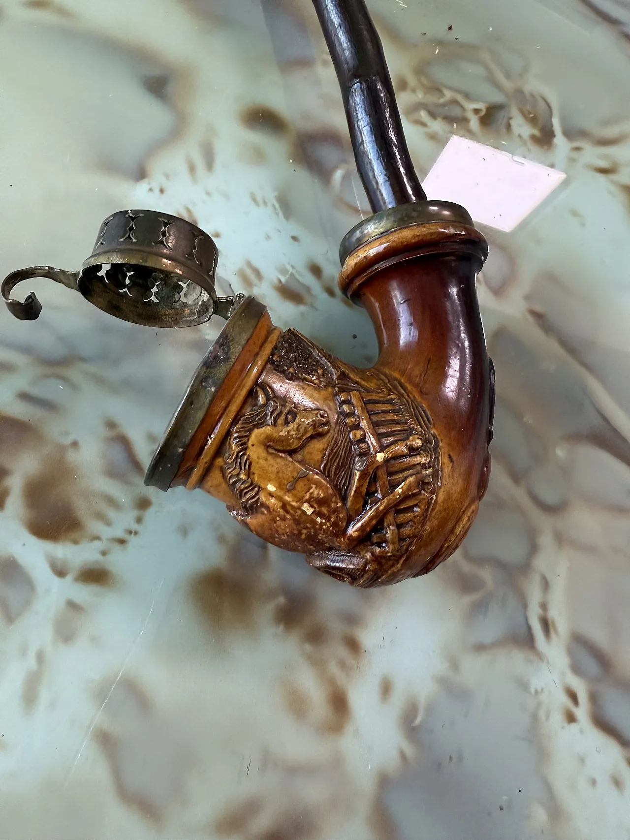 Pipe in wood and cherry stem, 1810 8