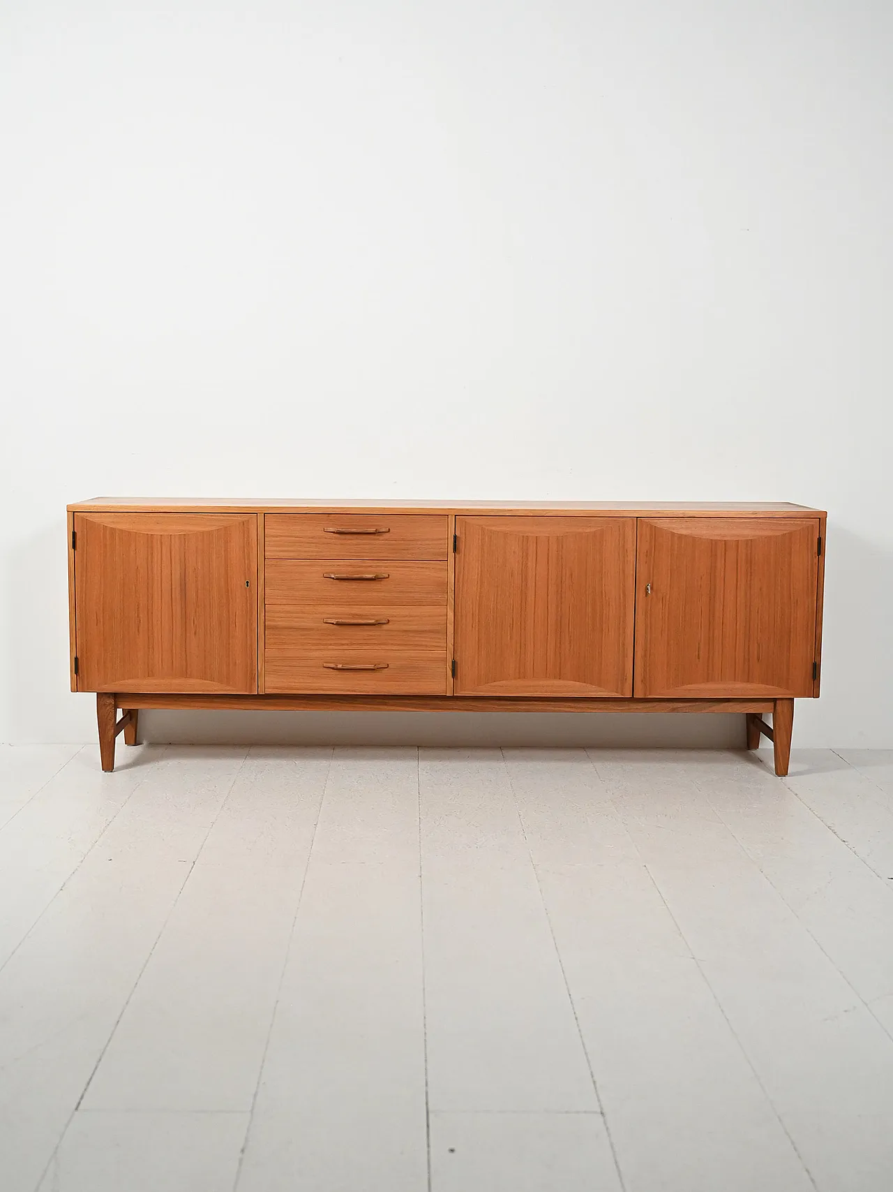 Sideboard scandinavo in teak prodotto da Ajfa Möbelfabrik 2