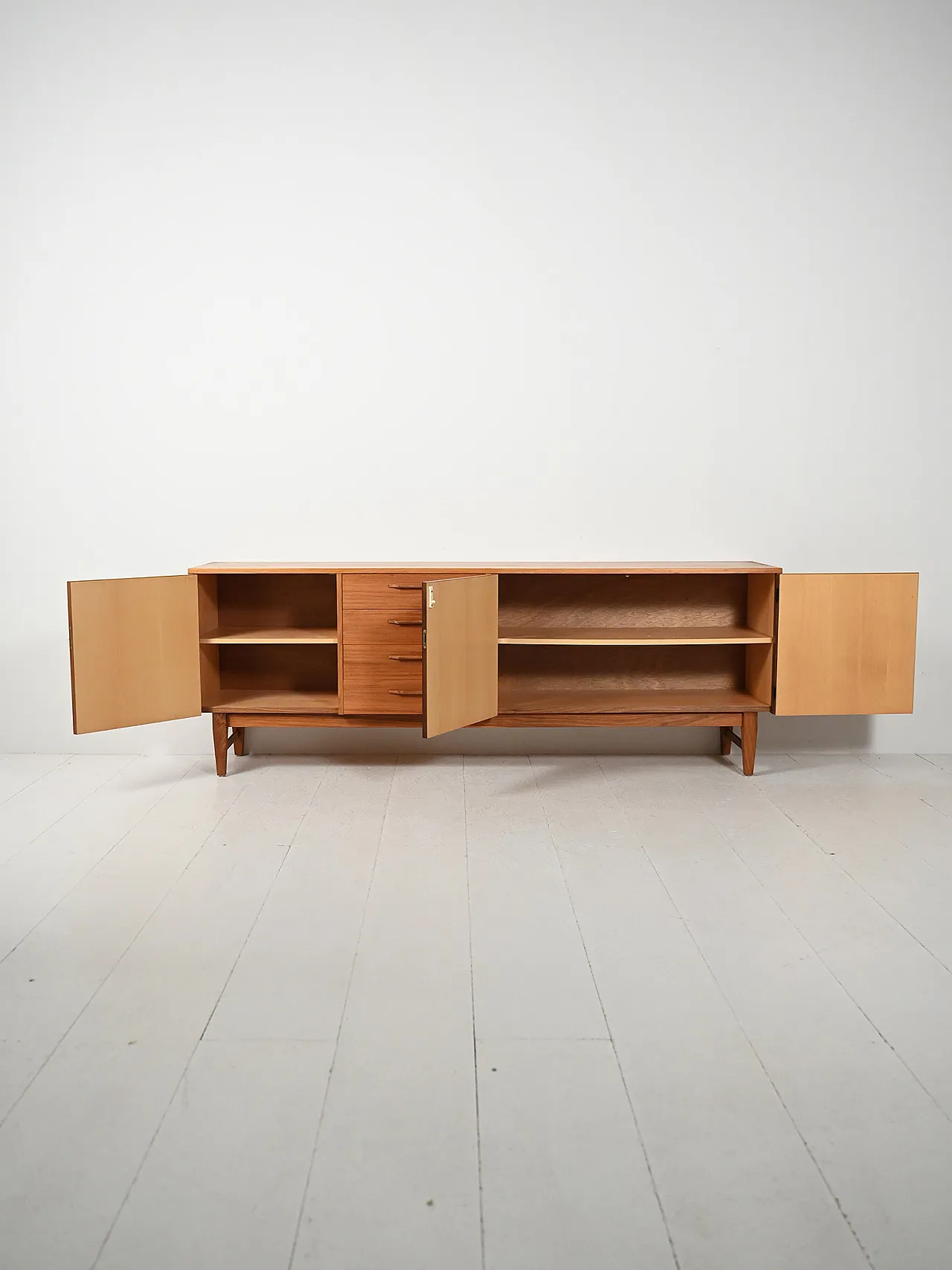 Sideboard scandinavo in teak prodotto da Ajfa Möbelfabrik 3