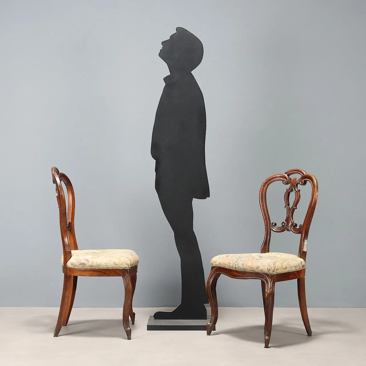 4 Sedie Luigi Filippo in noce, fine '800 2