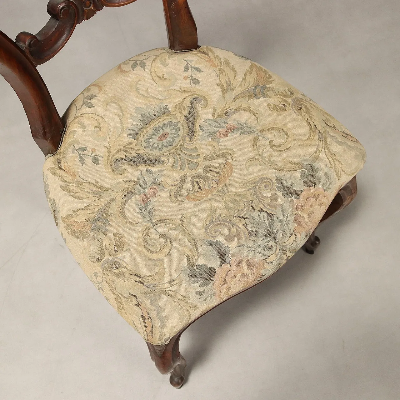 4 Sedie Luigi Filippo in noce, fine '800 6