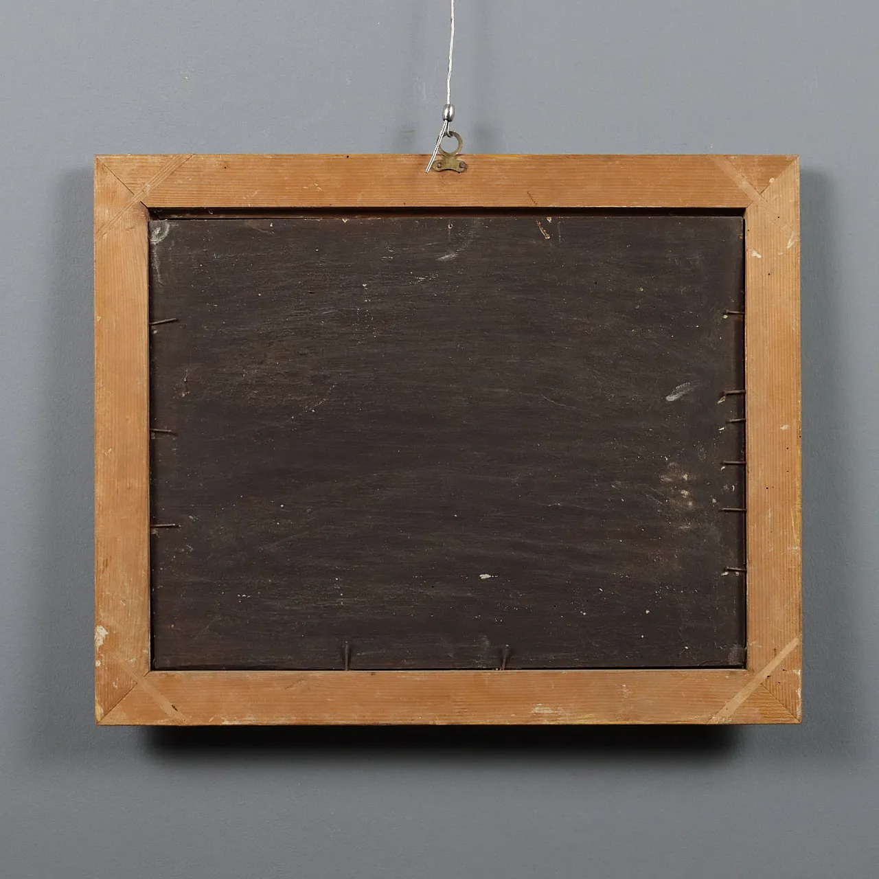 Dipinto olio su tavola con cornice, '800 10