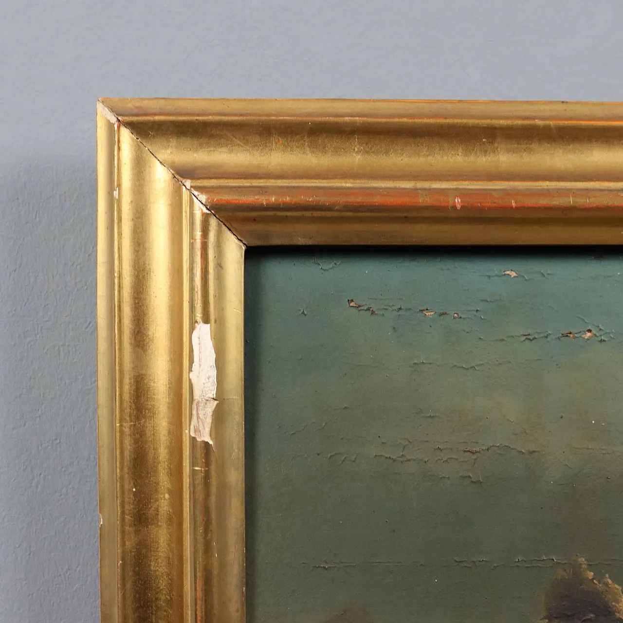 Paesaggio pianeggiante, olio su tavola, '800 8