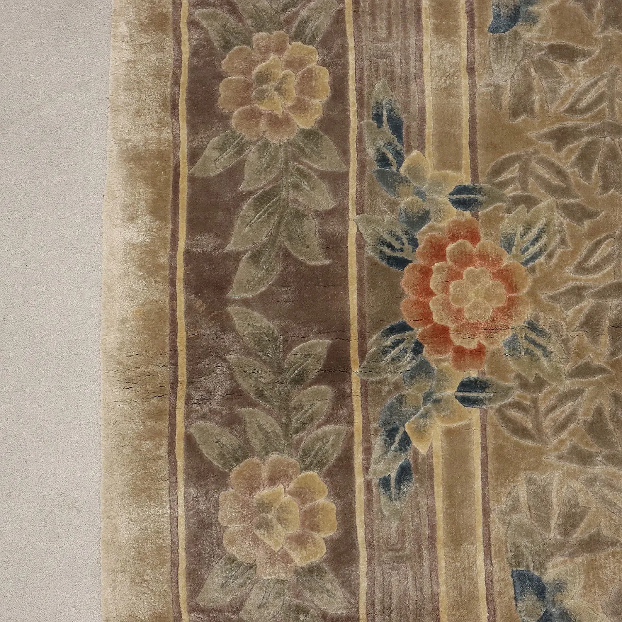 Tappeto Pechino in seta, nodo finissimo, realizzato a mano, '900 7