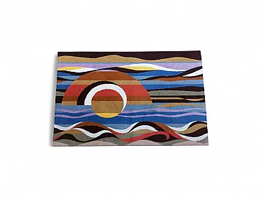 Tappeto in pura lana “sole” Italia anni’70