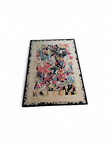 Tappeto disegno Gianni Vigone in lana, Italia anni ‘80