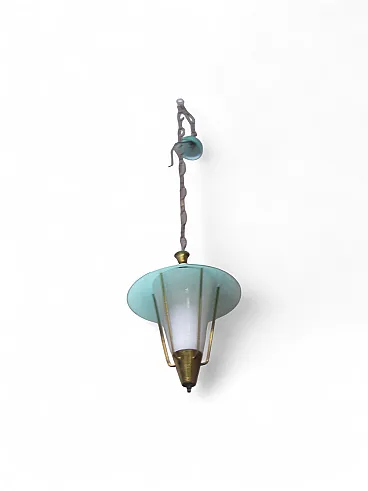 Lantern chandelier by Pietro Chiesa for Fontana Arte, 50s