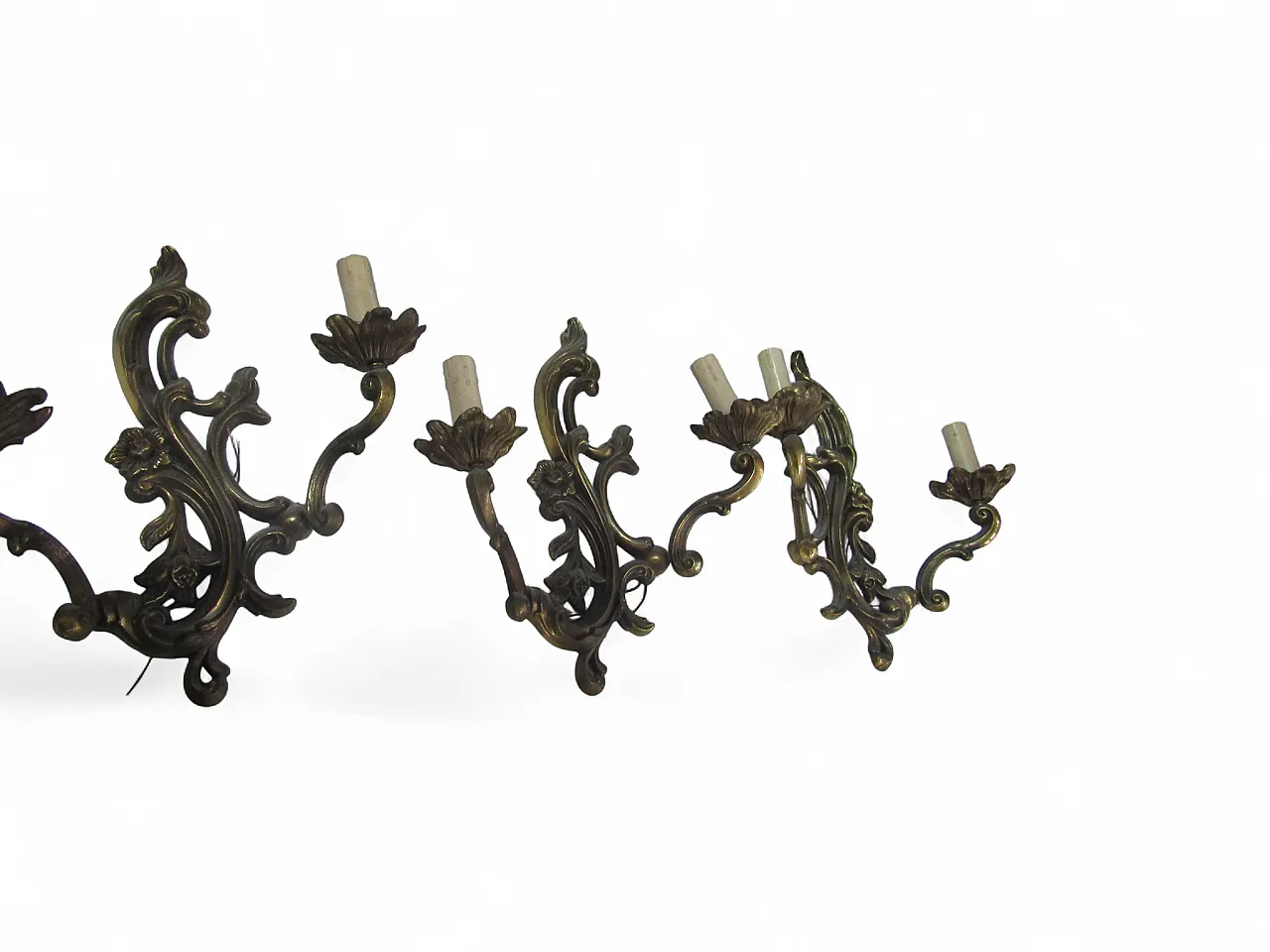 Trio of brass appliques, 50s 8