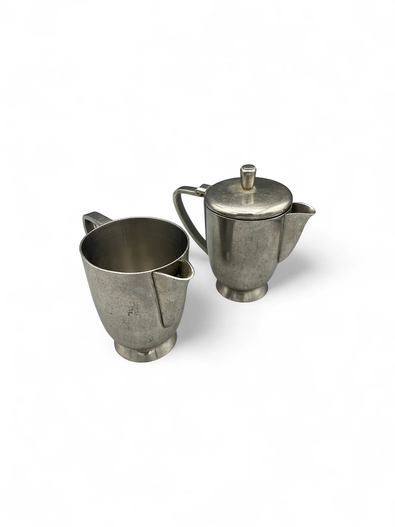Coffee maker and milk jug by Giò Ponti for Fratelli Calderoni, 50s 8