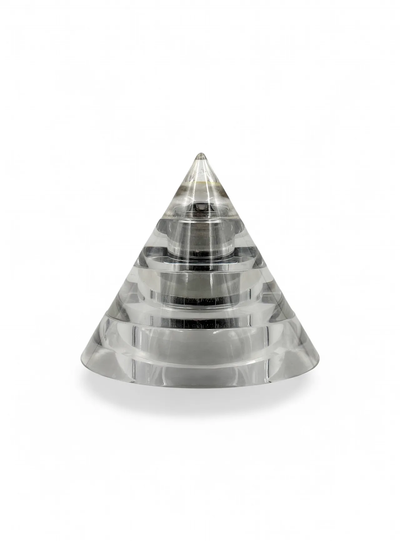 Space age lucite conical smoking set, Italy 1970 19