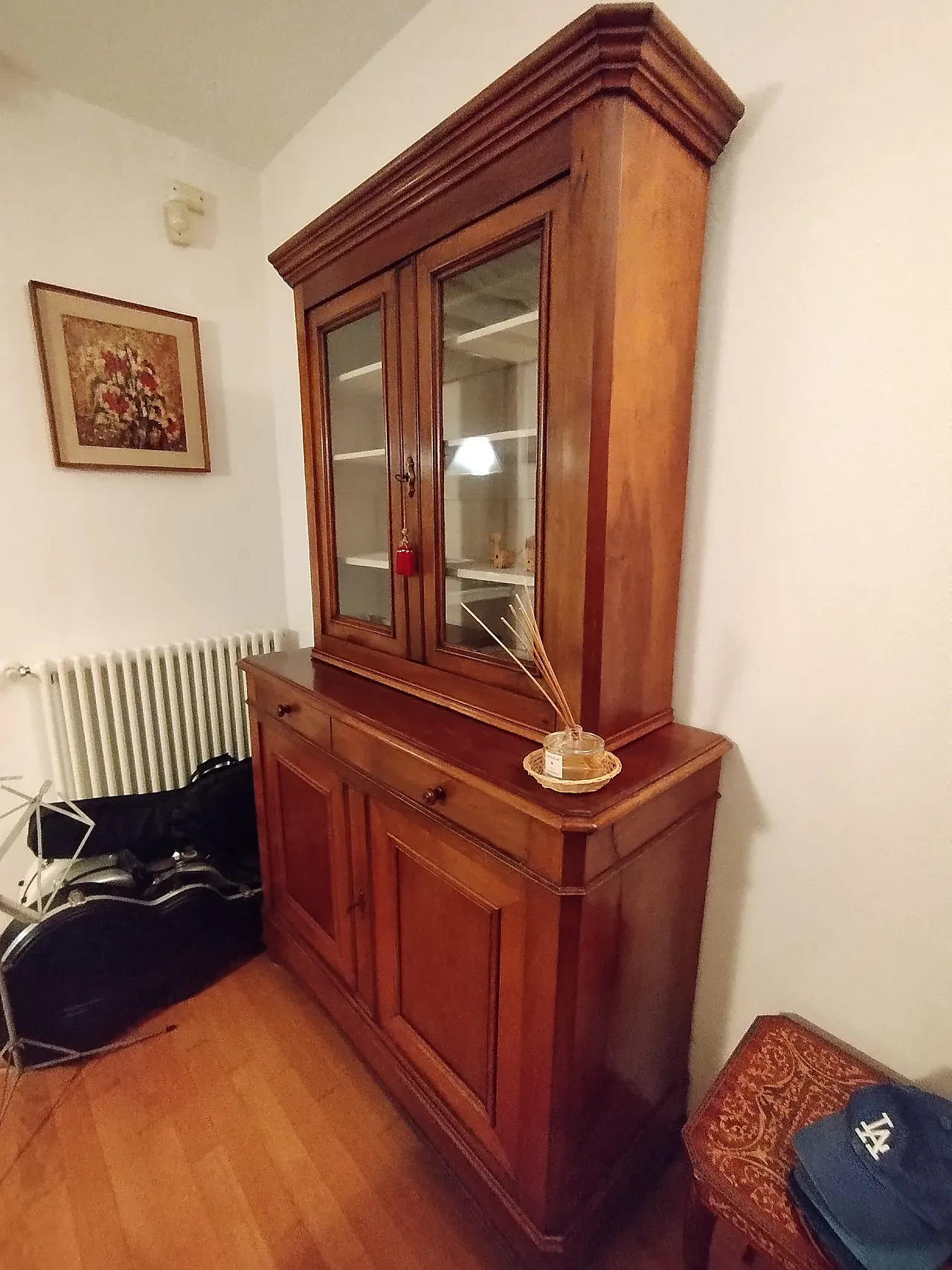Double-body sideboard in solid walnut, late 19th century 2