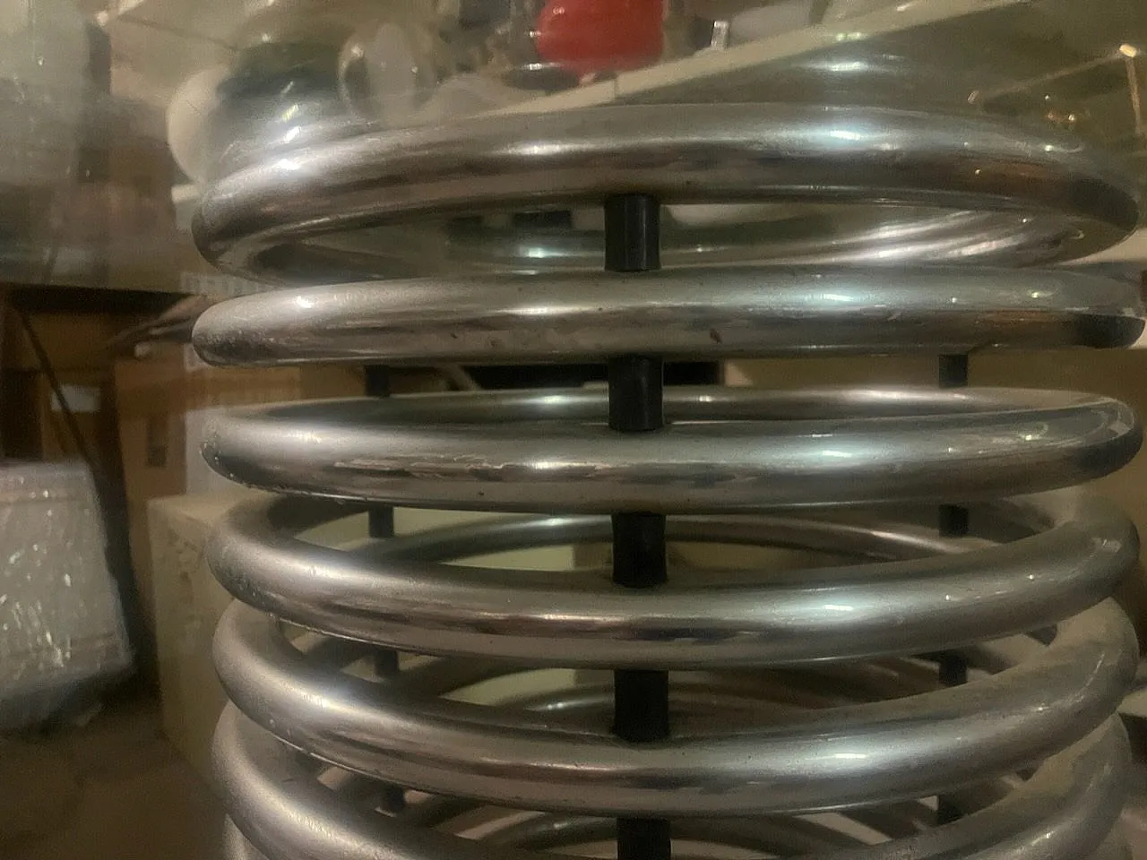 Mid-Century chrome crystal dining table, Italy, 1970s 3