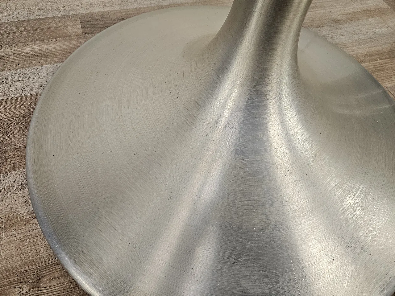 Extendable table in chromed metal, 70s 14