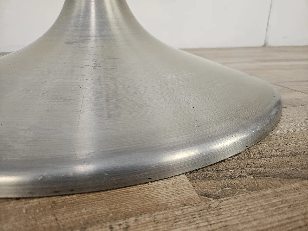 Extendable table in chromed metal, 70s 15