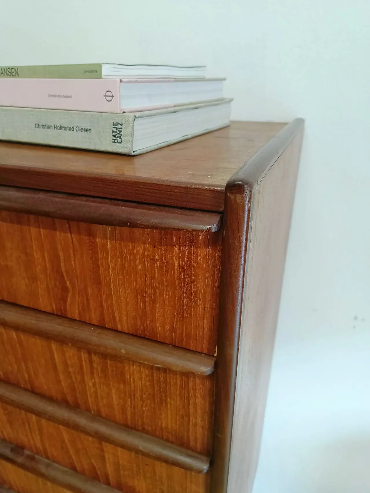 Teak chest of drawers with 6 drawers, Denmark, 1950s 8