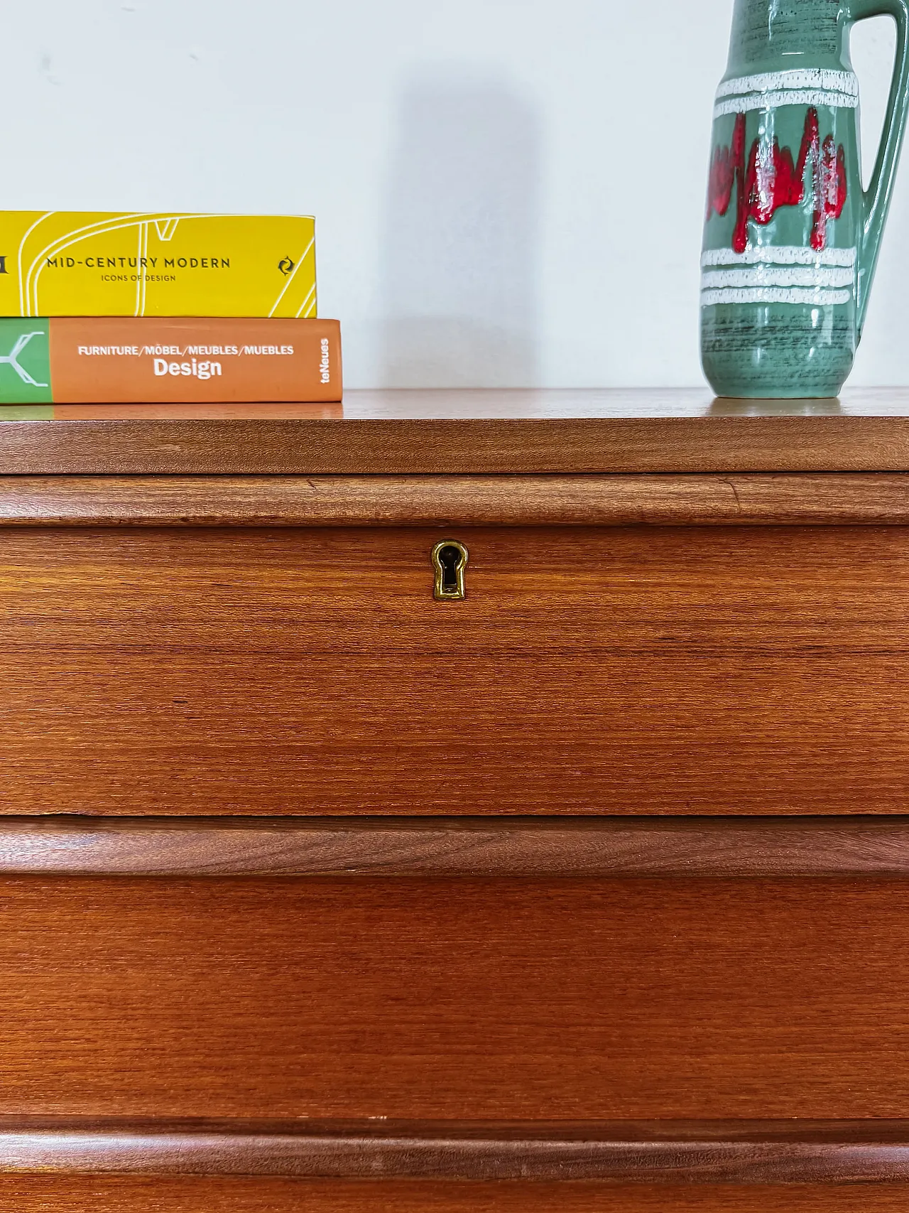 Teak chest of drawers 6 drawers, Denmark, 1950s 3