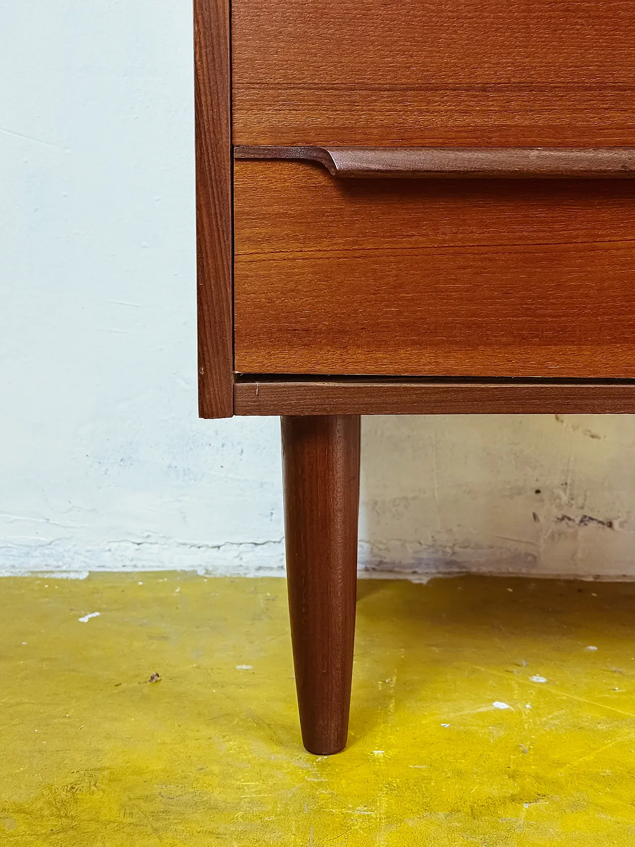Teak chest of drawers 6 drawers, Denmark, 1950s 4
