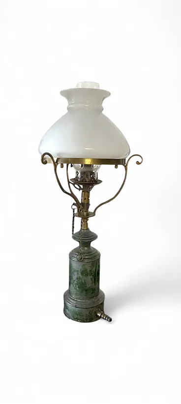 Lume a petrolio in metallo, '800