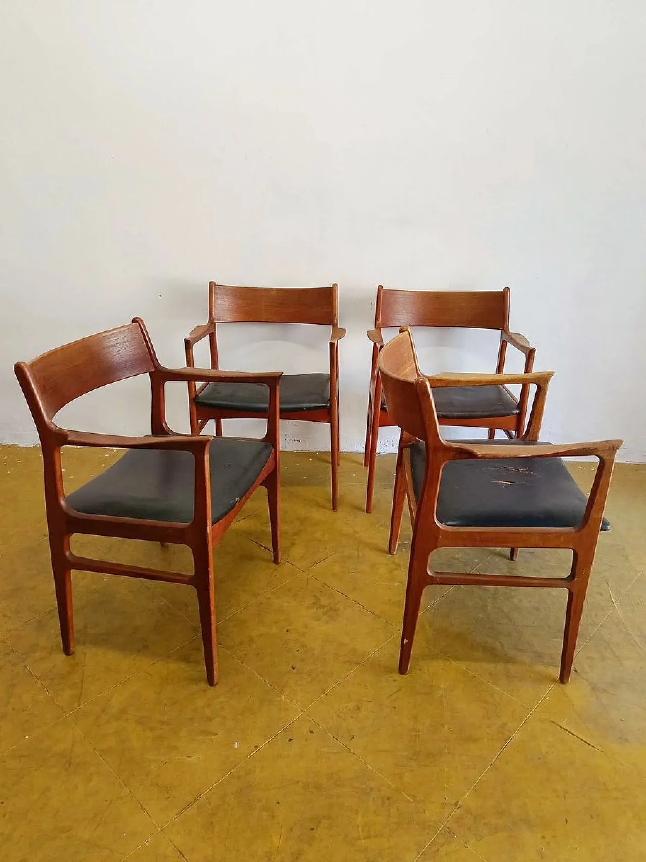 4 chairs by Aksel Bender Madsen, Denmark, 1950s 1