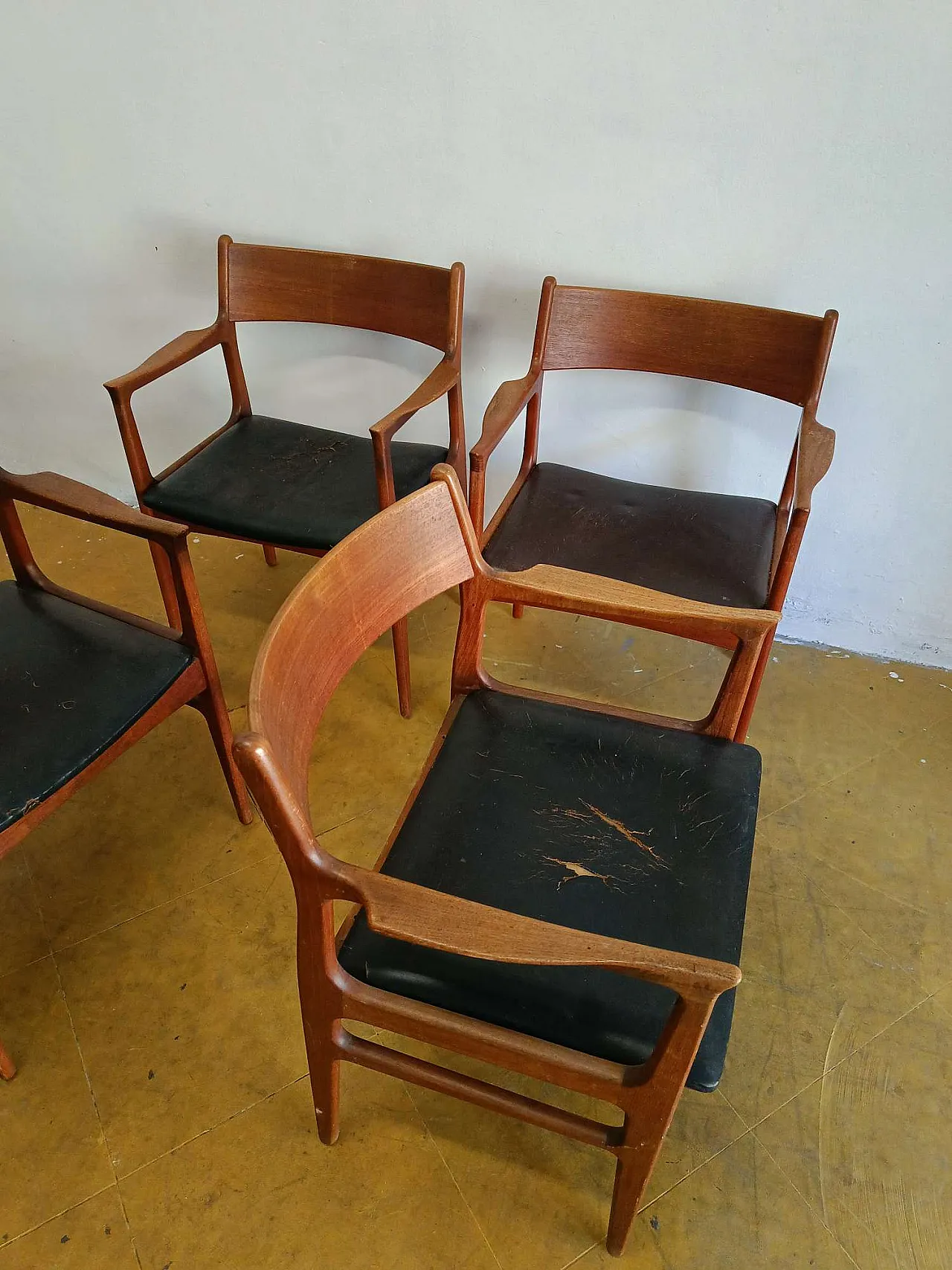 4 chairs by Aksel Bender Madsen, Denmark, 1950s 2