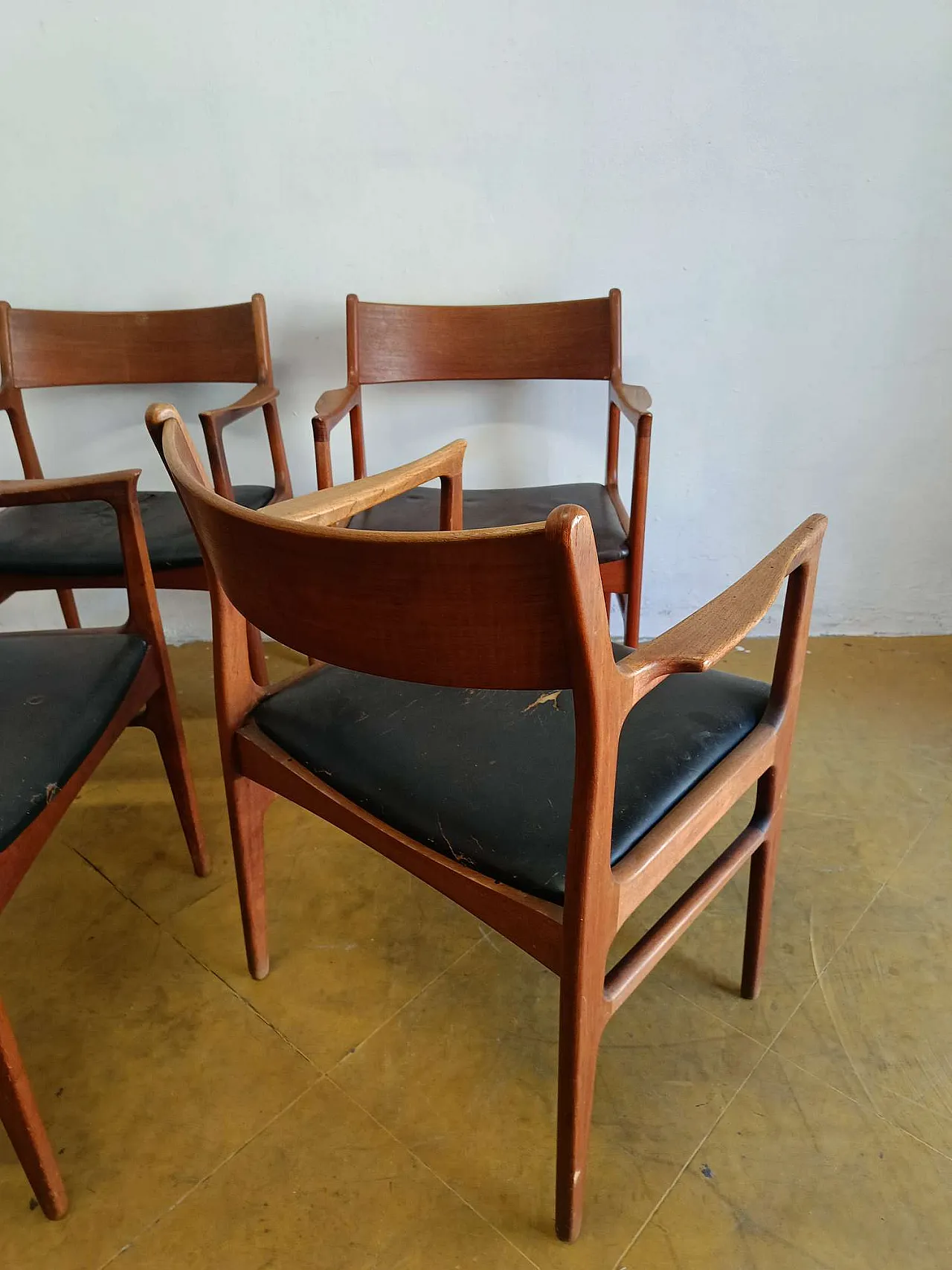 4 chairs by Aksel Bender Madsen, Denmark, 1950s 4