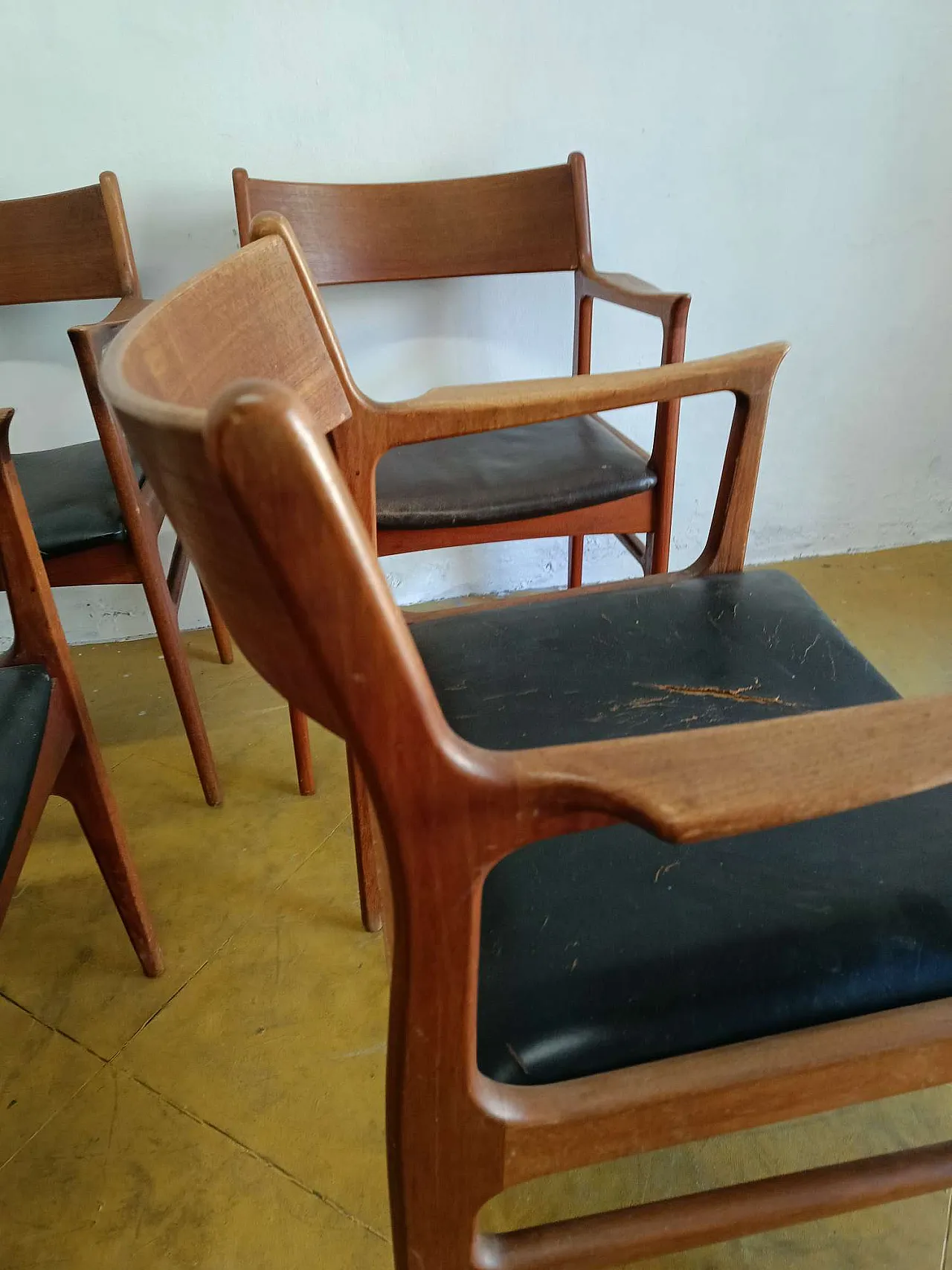 4 chairs by Aksel Bender Madsen, Denmark, 1950s 6