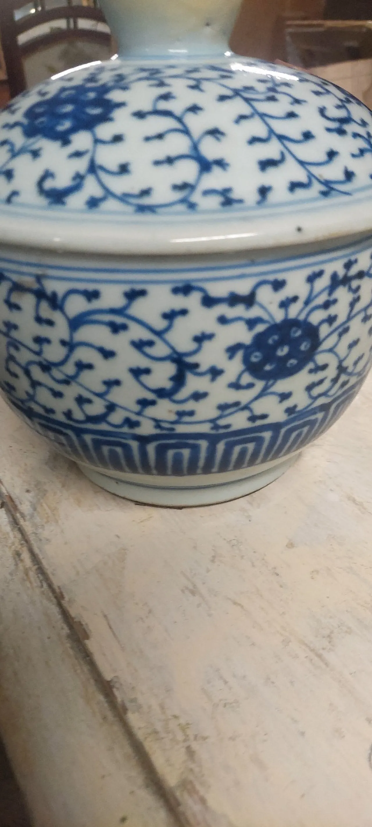 Giara da zenzero in porcellana con coperchio, '800 4