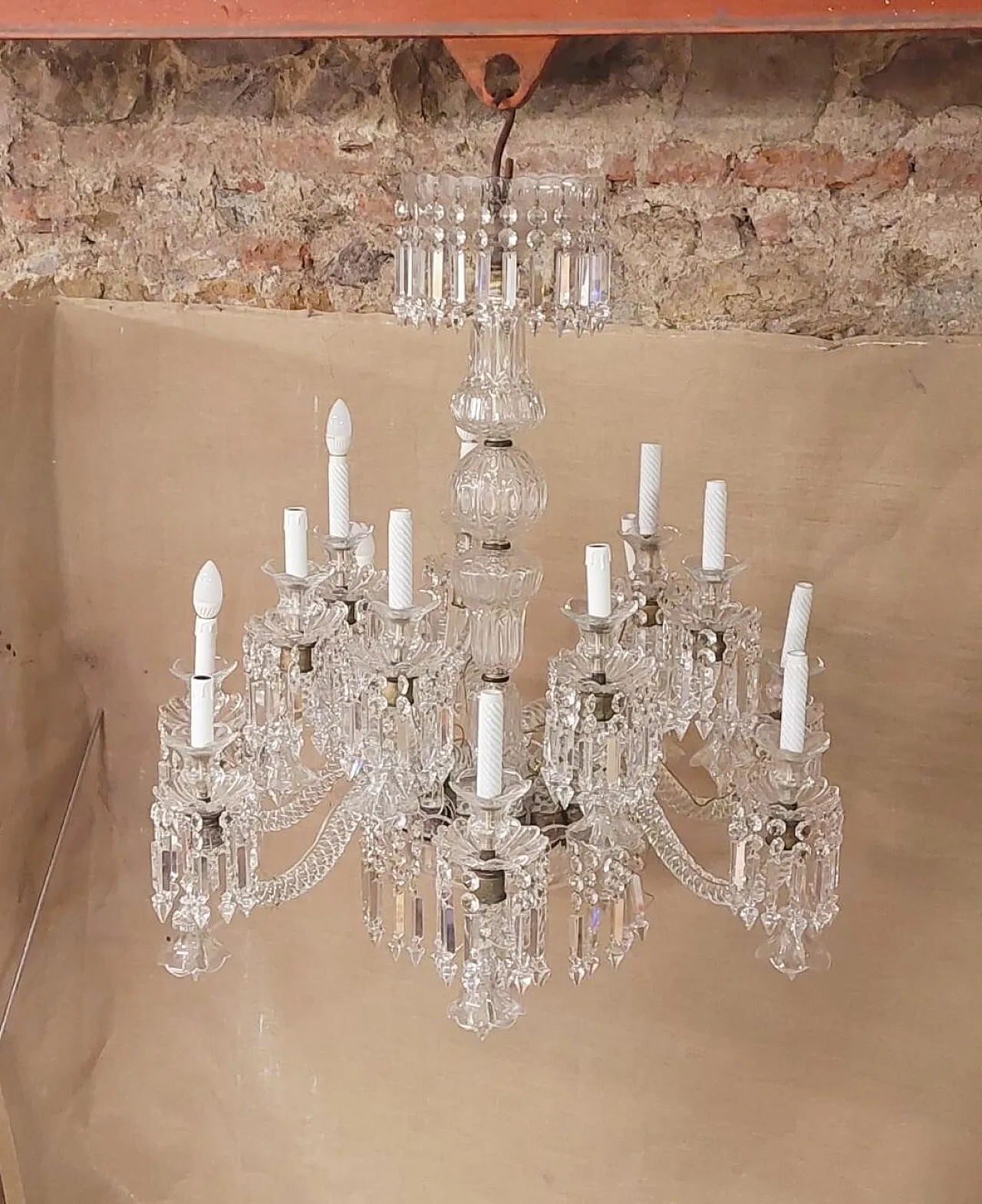 Lampadario di cristallo, metà '900 4