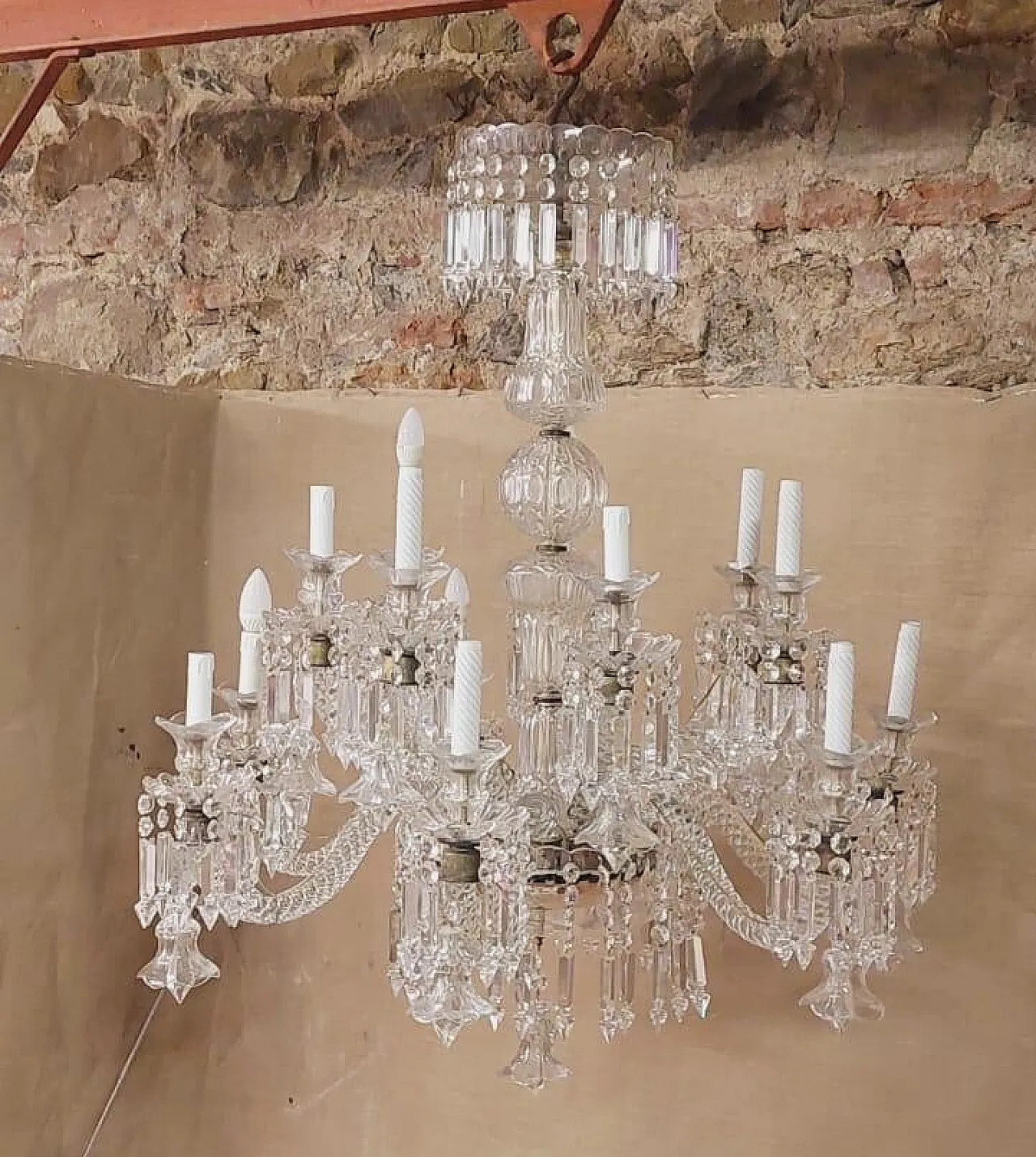 Lampadario di cristallo, metà '900 6