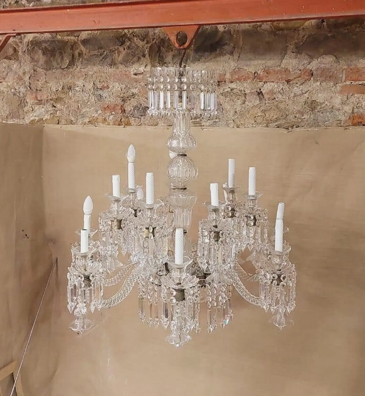 Lampadario di cristallo, metà '900 8