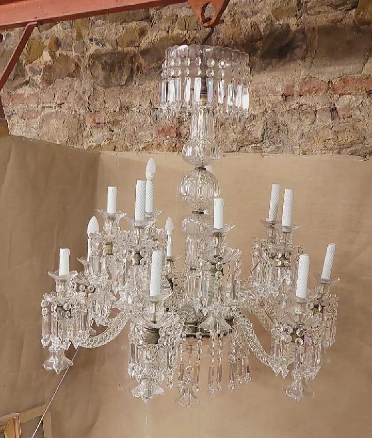Lampadario di cristallo, metà '900 9