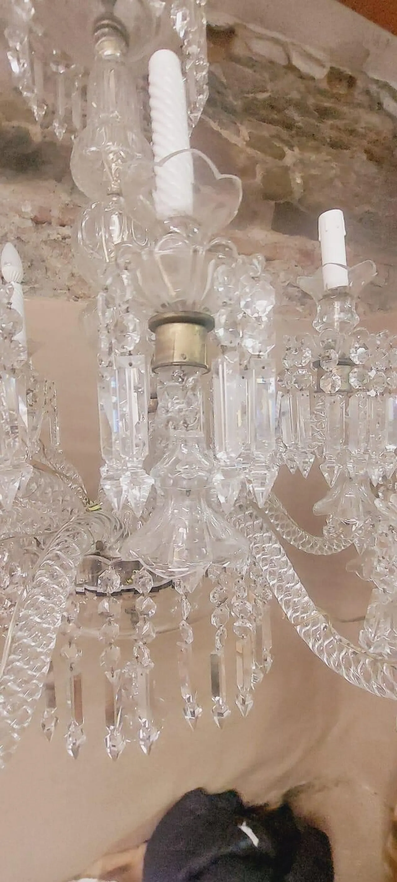 Lampadario di cristallo, metà '900 11