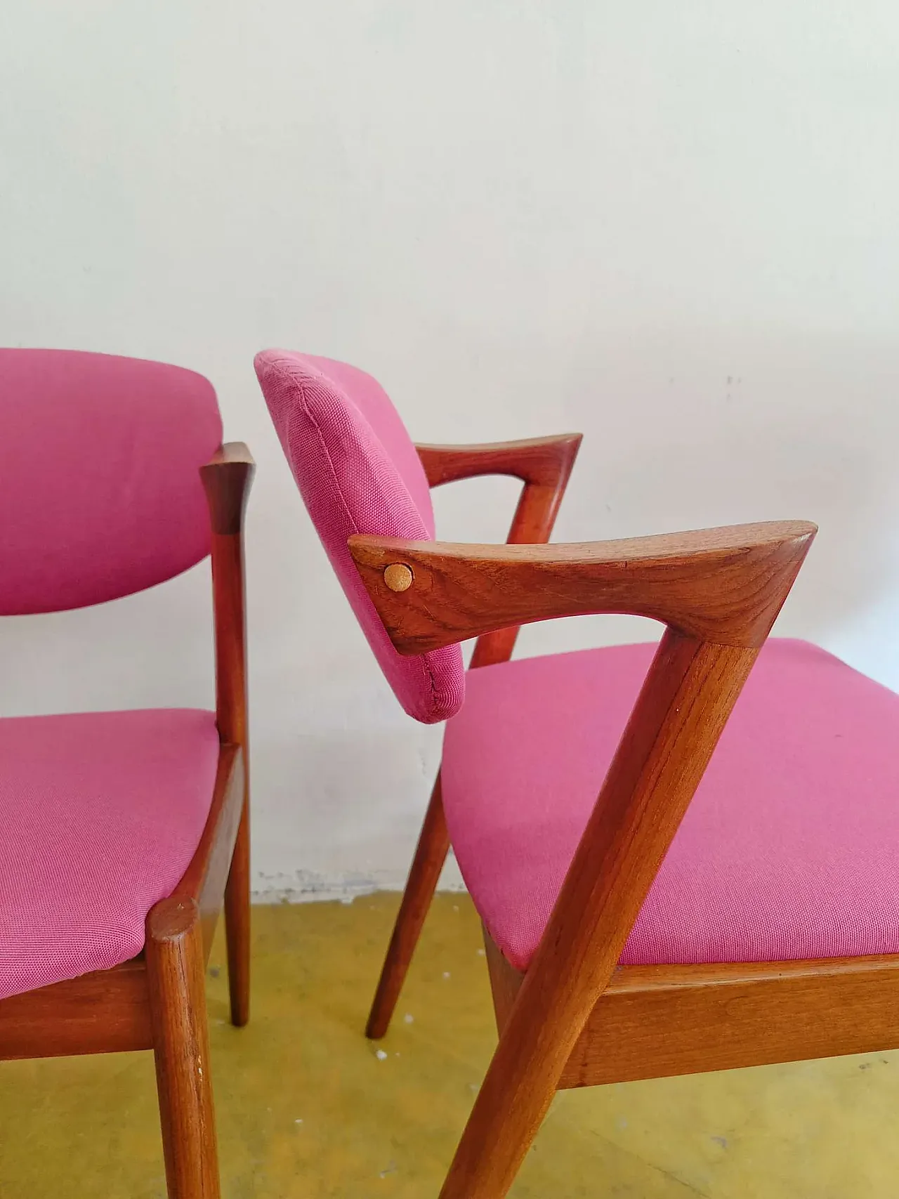 4 Kai Kristiansen Model Z teak chairs, Denmark, 1960s 2