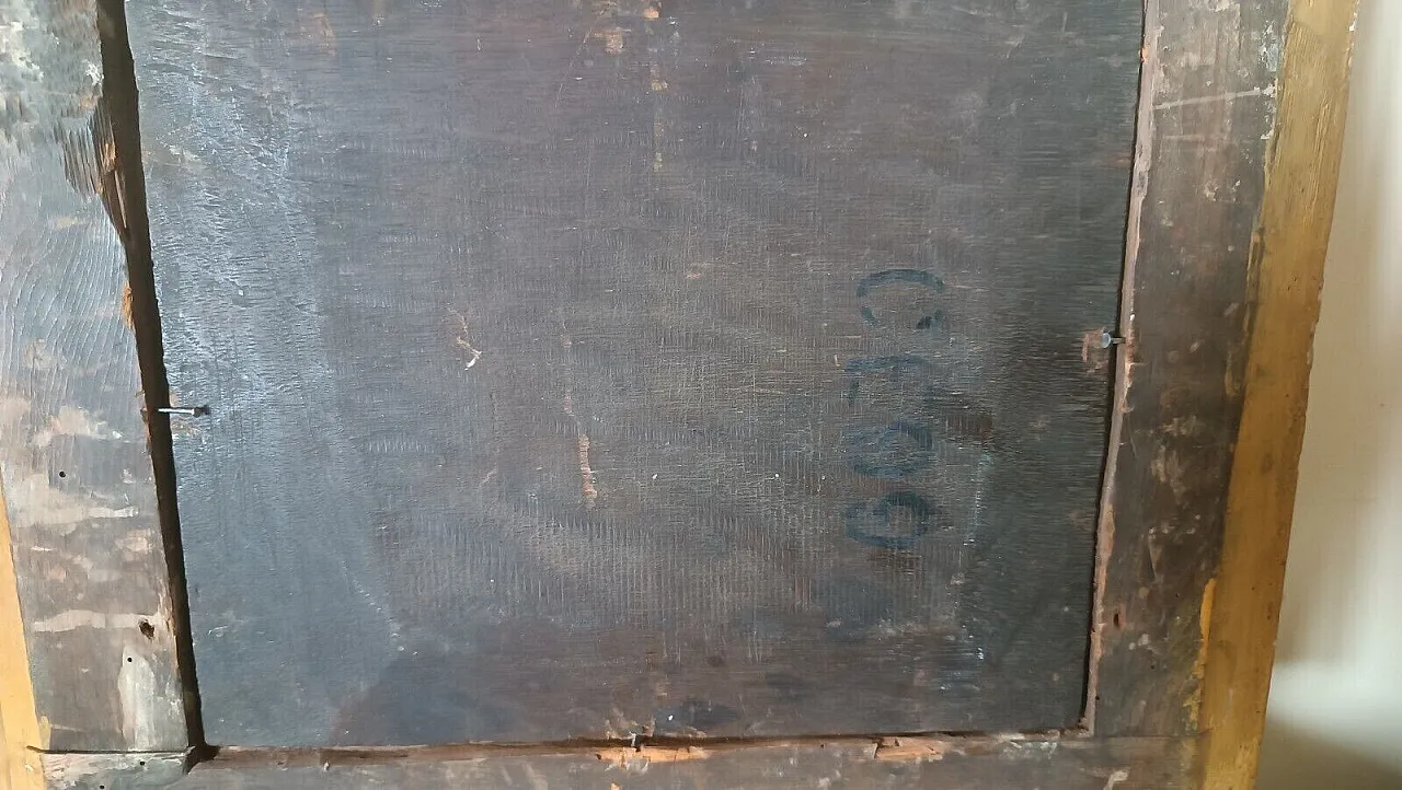 Paesaggio bucolico, dipinto su tavola, metà '700 12