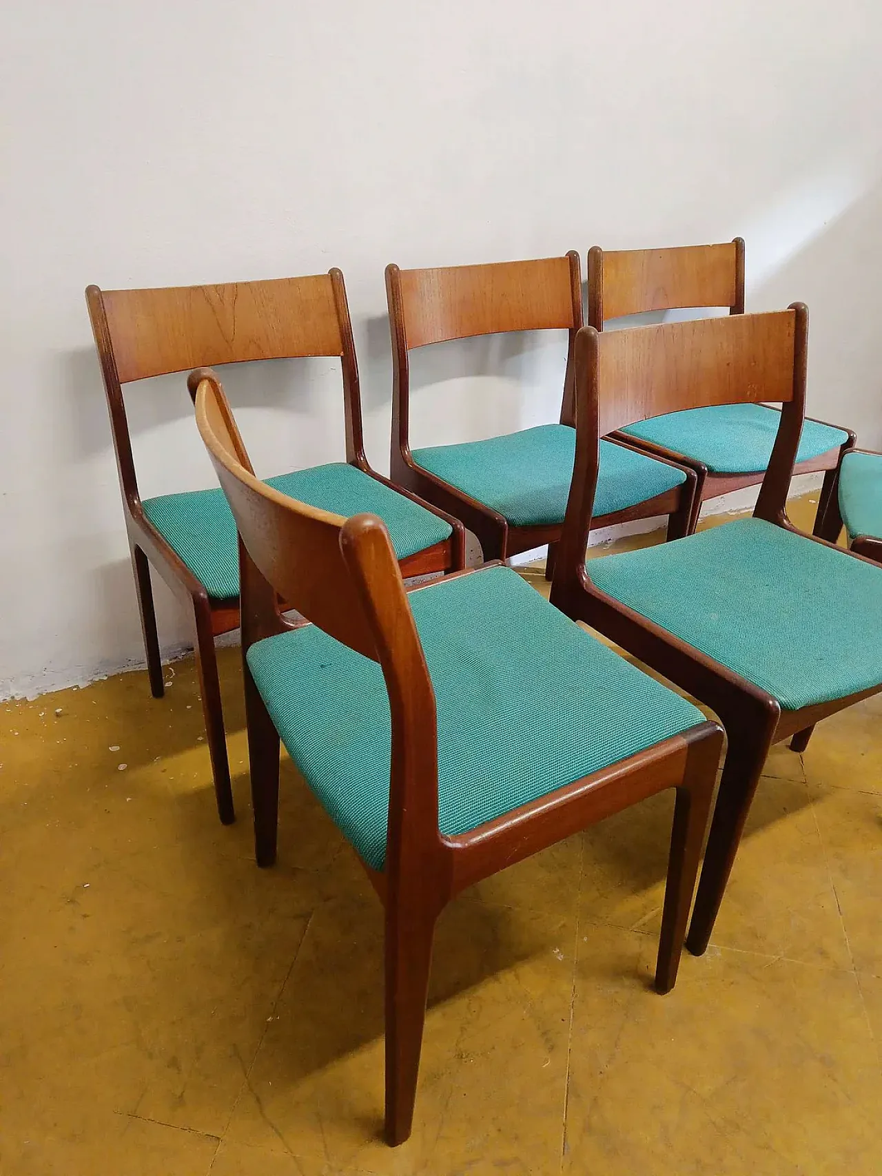 6 chairs, Denmark, 1950s 3