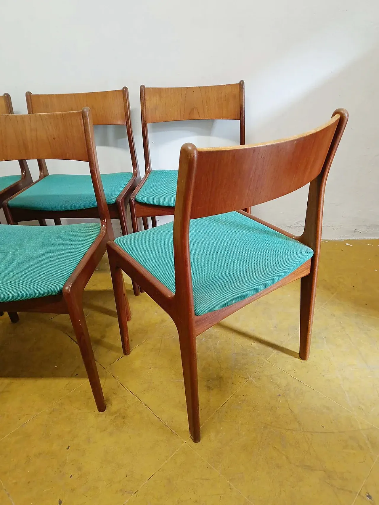 6 chairs, Denmark, 1950s 5