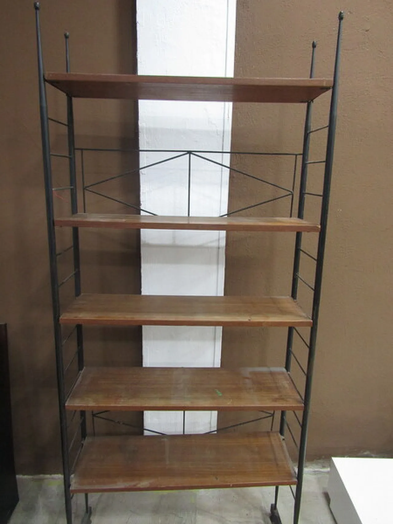 Bookcase in iron, 1960s 1