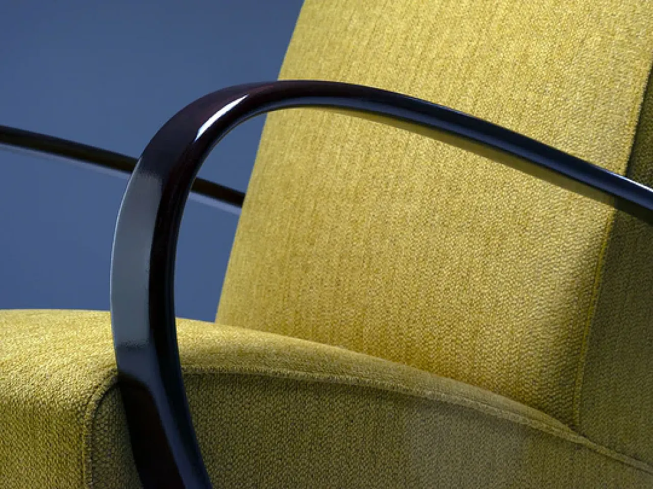 Coppia di poltrone H-227 di Jindřich Halabala, anni '30 3