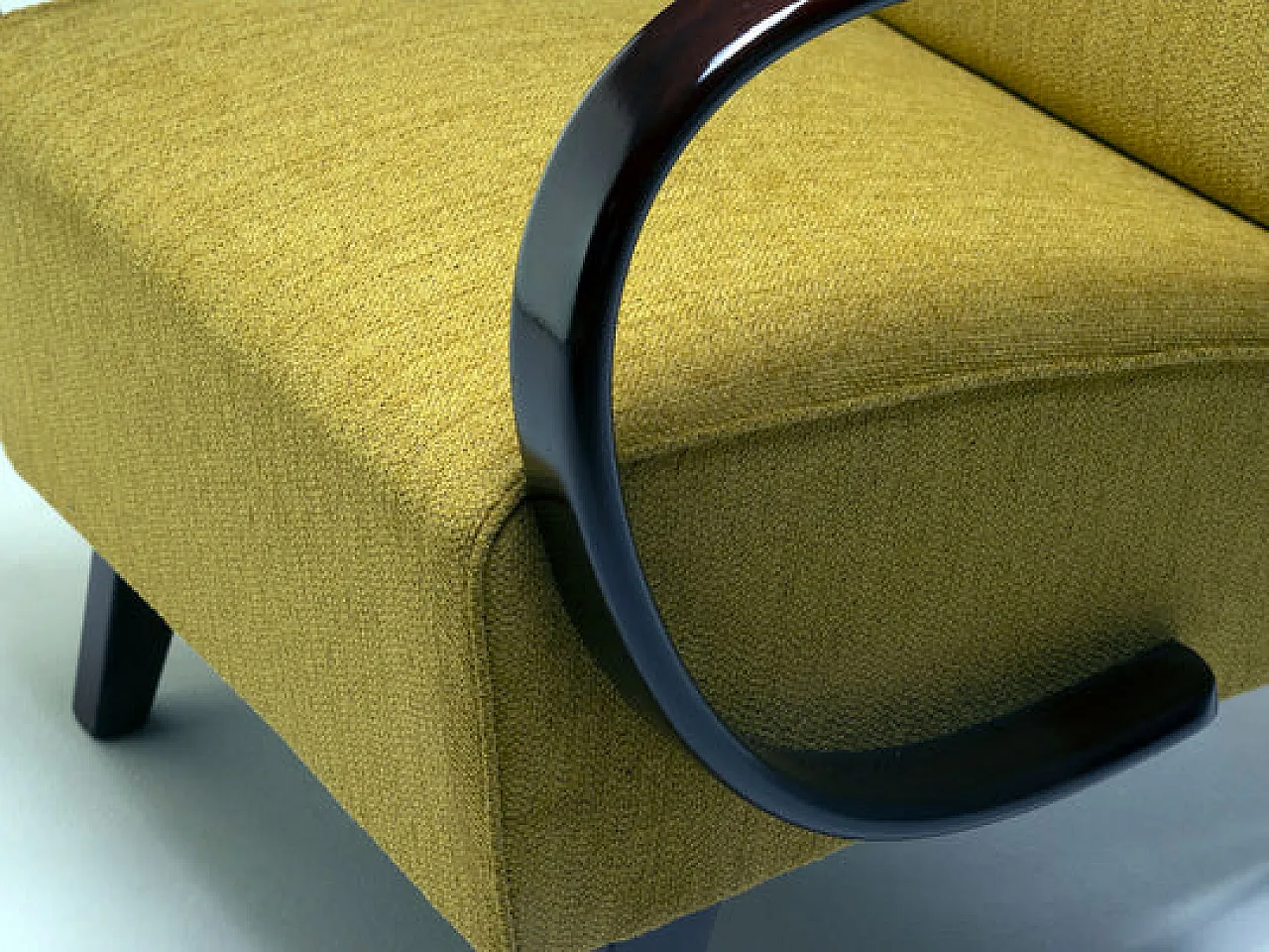 Coppia di poltrone H-227 di Jindřich Halabala, anni '30 7