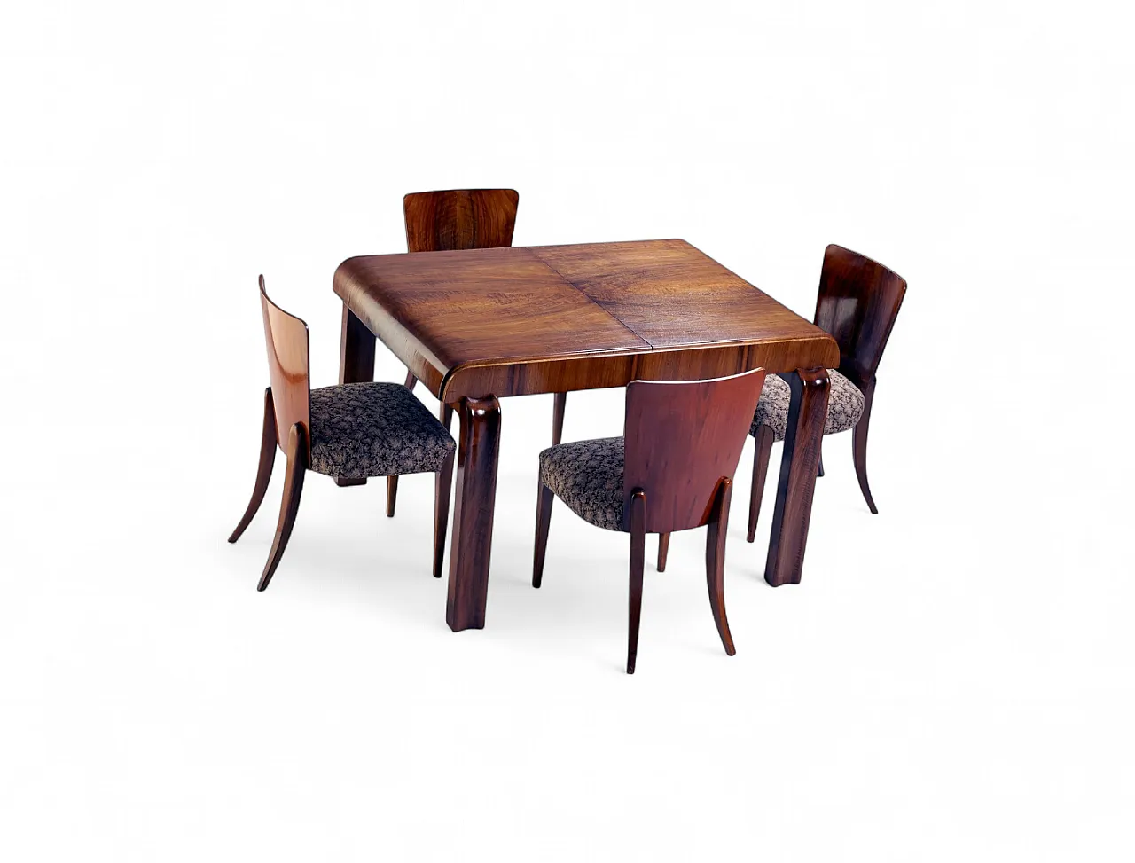 Tavolo da pranzo allungabile, anni '30 13