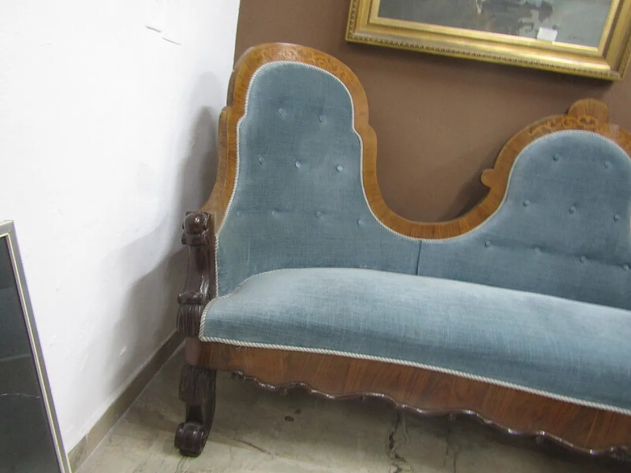 Sofa Carlo X, 19th century 8