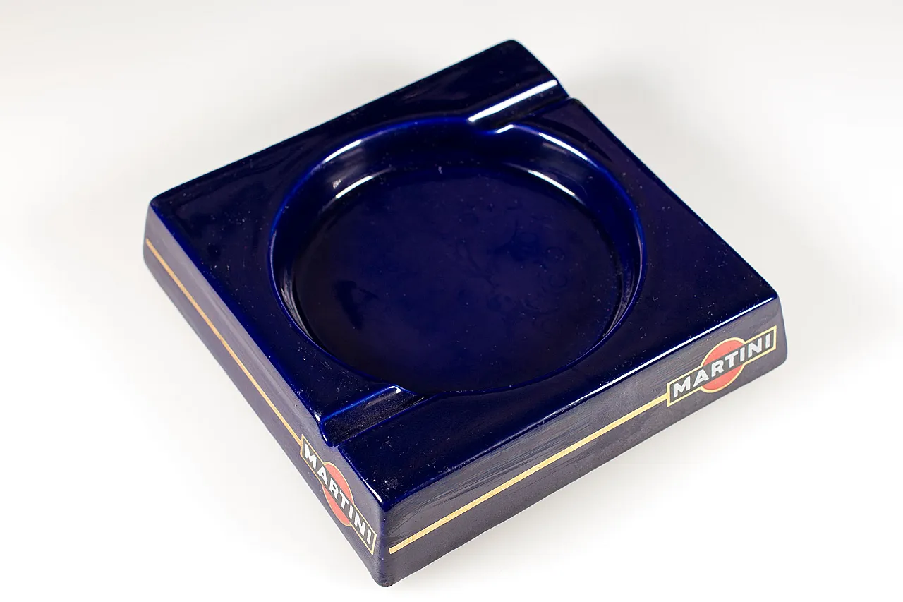 Martini ceramic ashtray, 70s 1