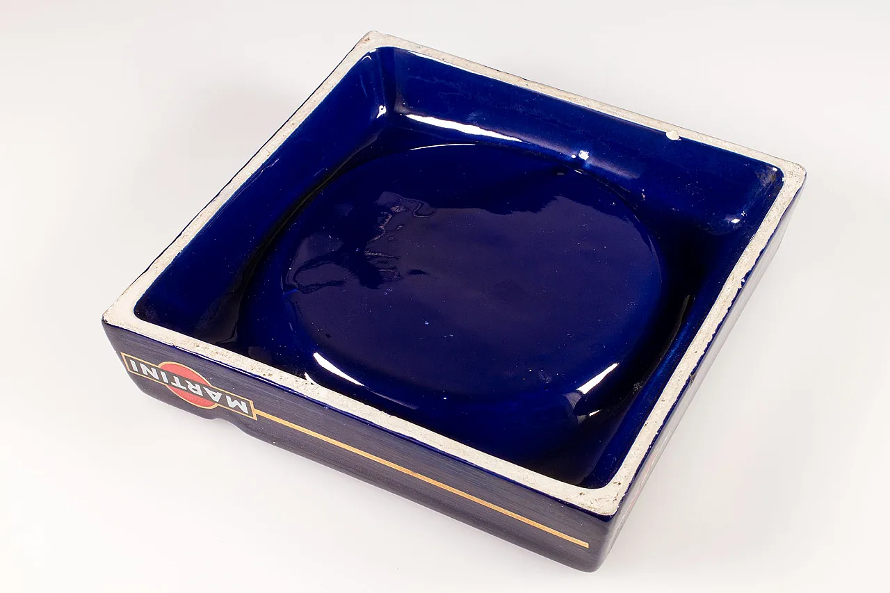 Martini ceramic ashtray, 70s 3