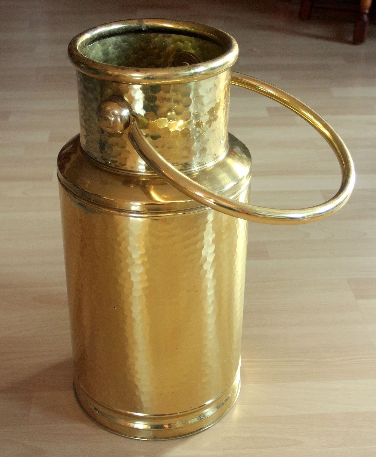 Brass umbrella stand, 70s 2